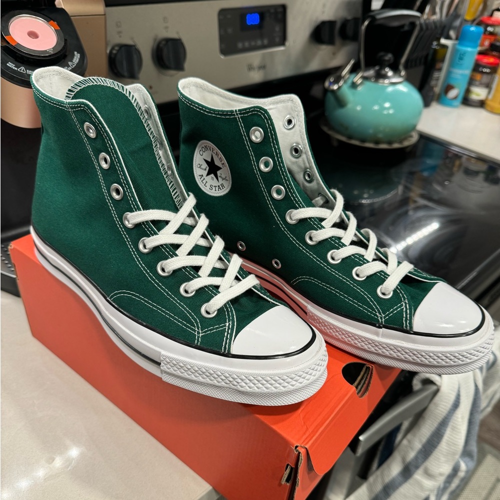 New Converse Chuck 70 Hi Top Midnight Clover Forest Green Size 9.5